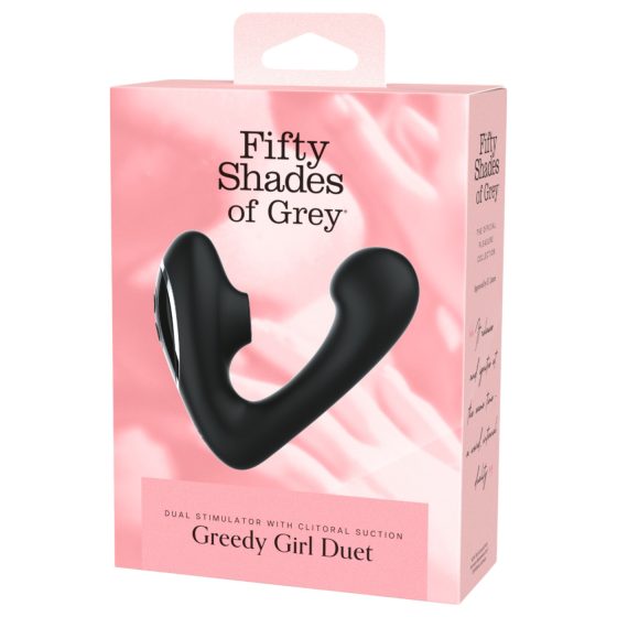 Fifty Shades of Grey - vibrátor na G bod - Greedy Girl - čierny