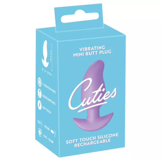 Cuties Mini - vibračný análny kolík - fialový