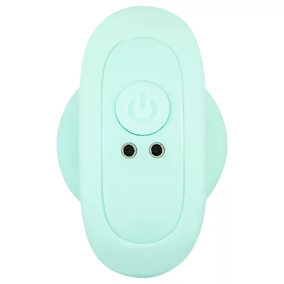 Cuties Mini - análny vibrátor plug s guľôčkami - zelený