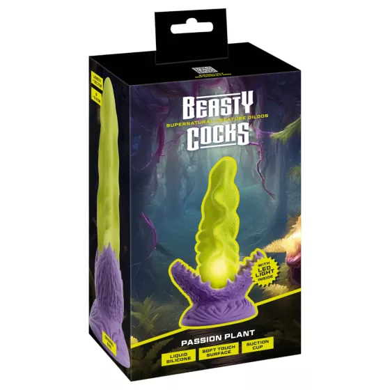 Beasty Cocks - svietiace dildo - zelené