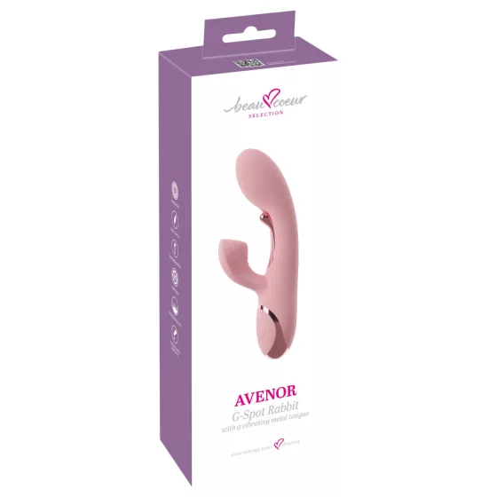 Beau Coeur Avenor - jazýčkový, klitorisový G-bod vibrátor (ružový)