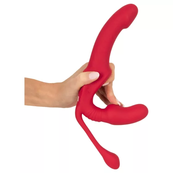 You2Toys Strapless - nasadzovací 3-ramenný vibrátor (ružový)