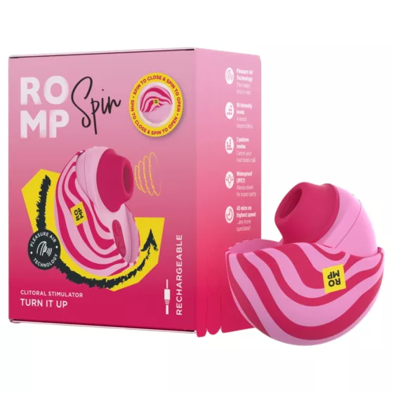 ROMP Spin - tlakový stimulátor klitorisu s vlnami vzduchu (ružový)
