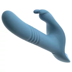   You2Toys - 3-dielny pripínací zajačikový vibračný stimulátor s diaľkovým ovládaním (modrý)
