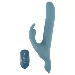   You2Toys - 3-dielny pripínací zajačikový vibračný stimulátor s diaľkovým ovládaním (modrý)