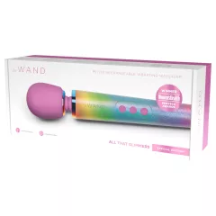 le Wand - masážny vibrátor - dúhový