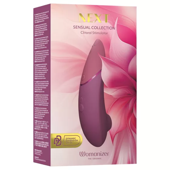 Womanizer Next - stimulátor klitorisu na batérie - tlakové vlny - ružový