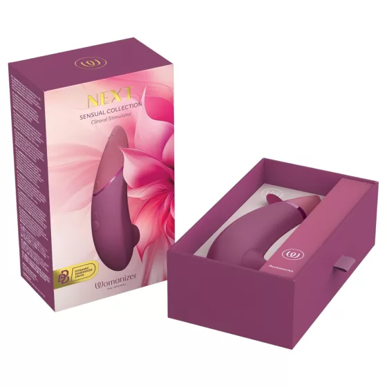 Womanizer Next - stimulátor klitorisu na batérie - tlakové vlny - ružový