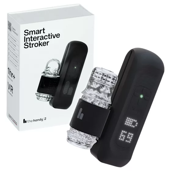 The Handy 2 - Interaktívny mužský masturbátor (čierny)