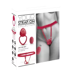   You2Toys - nositeľný vibračný stimulátor klitorisu (červený)
