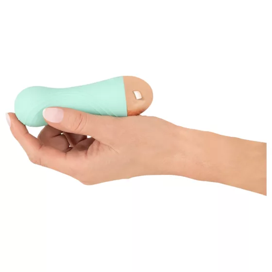 Cuties - akumulátorový, vodotesný mini vibrátor (zelený)