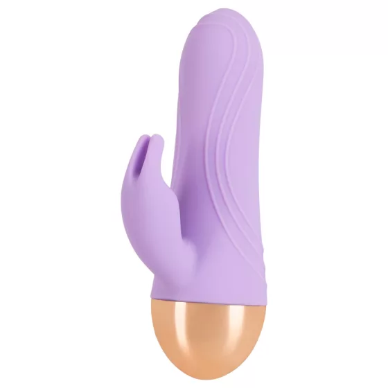 Cuties - akumulátorový, vodotesný mini vibrátor s klitorisovým ramienkom (fialový)