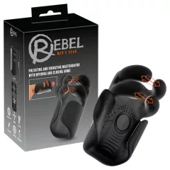 Rebel - pulzujúci, vibračný masturbátor (čierny)