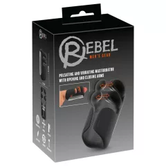 Rebel - pulzujúci, vibračný masturbátor (čierny)