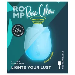   ROMP Rose Glow - stimulátor klitorisu s tlakovými vlnami (modrý)