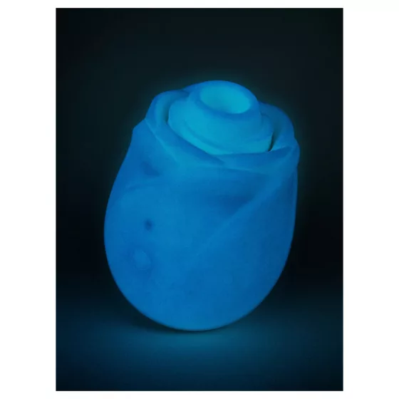 ROMP Rose Glow - stimulátor klitorisu s tlakovými vlnami (modrý)