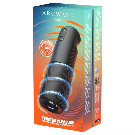 Arcwave Orbit - rotačný masturbátor (čierny)