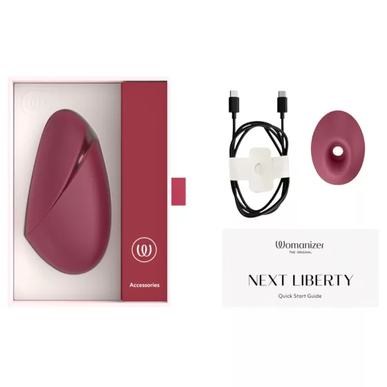 Womanizer Next Liberty - stimulátor klitorisu s tlakovými vlnami (červený)