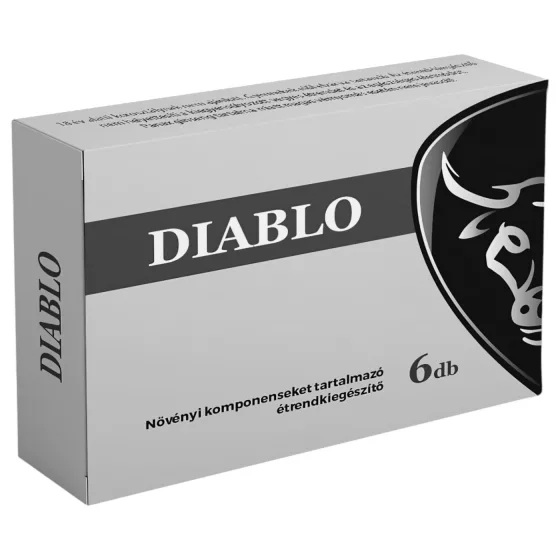Diablo - kapsuly na podporu erekcie pre mužov - doplnok stravy - 6 ks