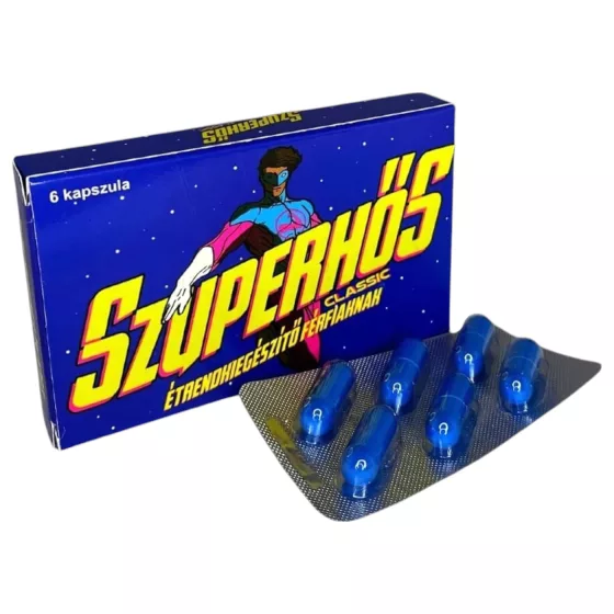 Superhrdina - kapsuly pre mužov - 6 ks