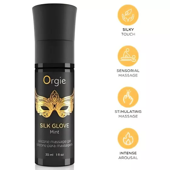 Orgie - erotický náhrdelník s korálkami a masážny gél 30 ml