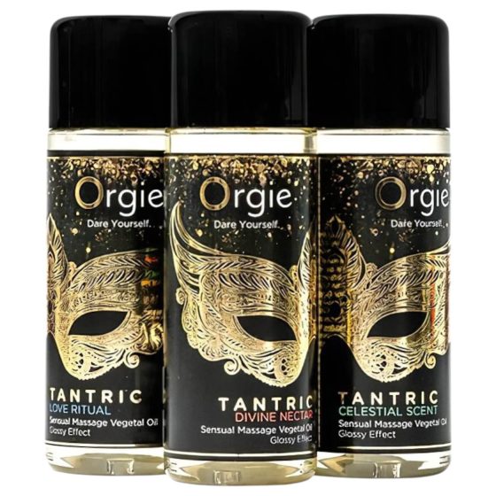 Orgie Tantric - sada masážnych olejov - zmyselný efekt - 3x30 ml