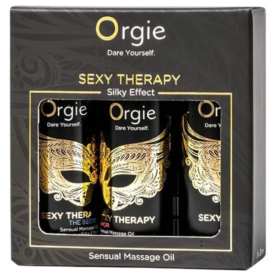 Orgie Sexy Therapy - zmyselný masážny olej set (3x30ml)