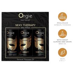 Orgie Sexy Therapy - zmyselný masážny olej set (3x30ml)