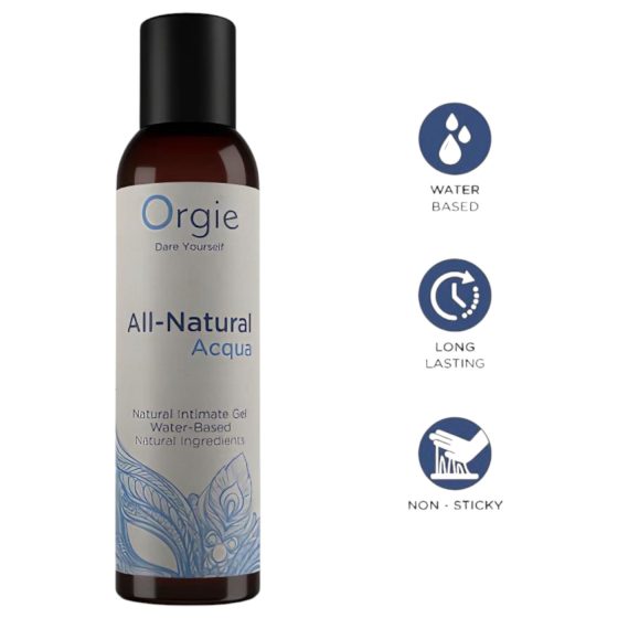Orgie All Natural - prírodný lubrikačný gél na vodnej báze (150ml)