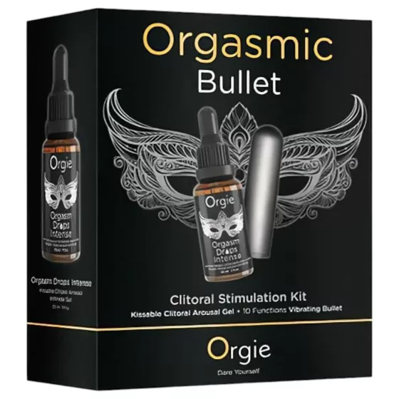 Orgie - vibrátor set - mini guľôčkový vibrátor - sivý