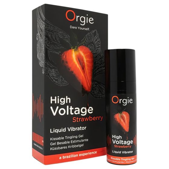 Orgie - tekutý vibrátor - jahoda - 15 ml
