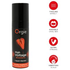 Orgie - tekutý vibrátor - jahoda - 15 ml