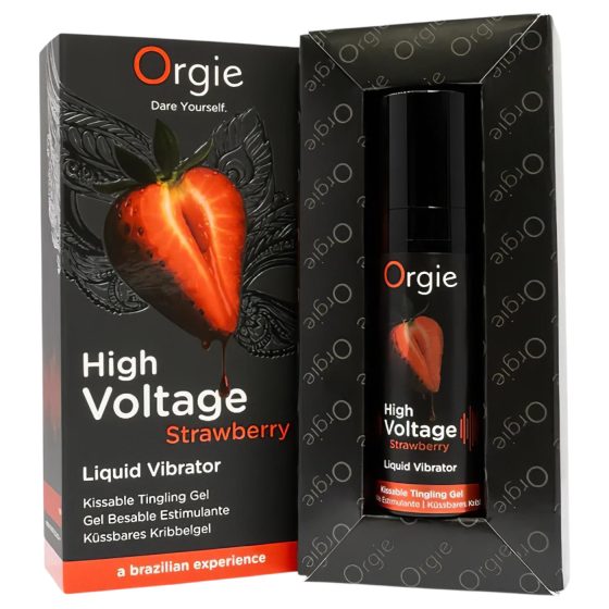 Orgie - tekutý vibrátor - jahoda - 15 ml