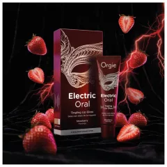   Orgie Electric Oral - lesk na pery s brniacim účinkom - jahoda (10 ml)