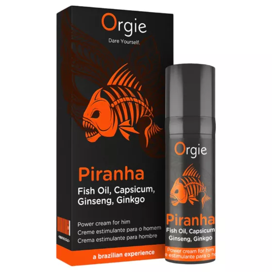 Orgie Piranha - stimulačný krém pre mužov (15 ml)