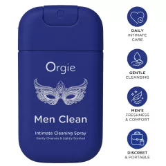   Orgie Men Clean - intímny čistiaci a osviežujúci sprej pre mužov (30 ml)