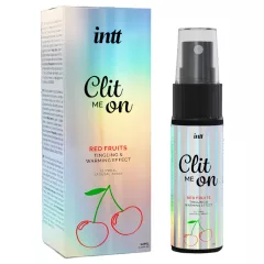   Intt Clit Me On - tekutý vibrátor sprej na klitoris - červené ovocie (12 ml)