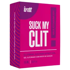   Intt Suck My Clit - stimulačný gél na klitoris pre ženy - jahoda (15 ml)