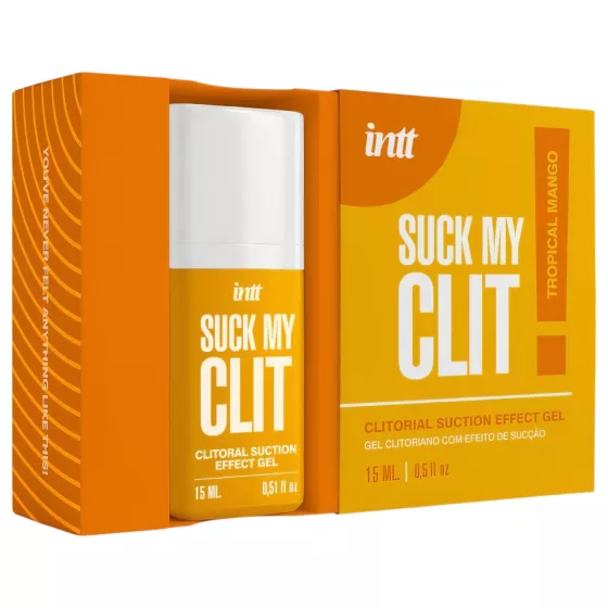 Intt Suck My Clit - stimulačný gél na klitoris pre ženy - mango (15 ml)
