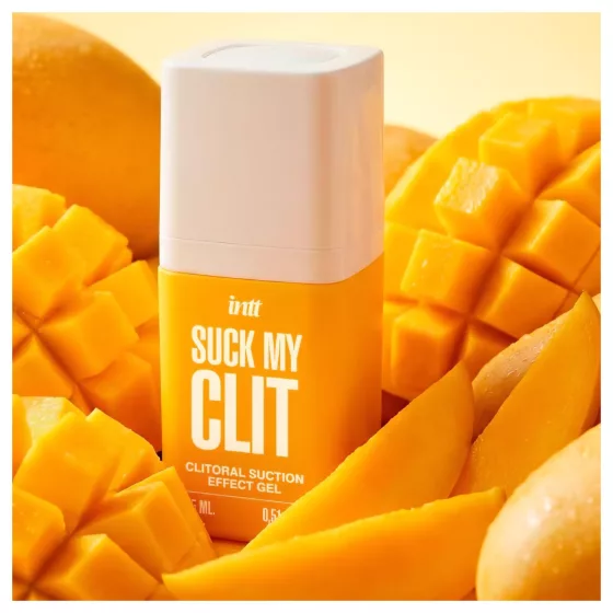Intt Suck My Clit - stimulačný gél na klitoris pre ženy - mango (15 ml)
