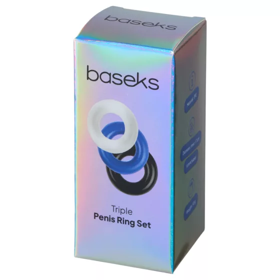 Baseks - sada elastických erekčných krúžkov (3 ks)