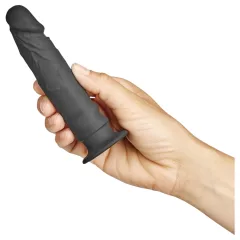 Baseks Slimline - análny dildo s prísavkou (čierny)