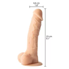   Willie City Luxe - realistický silikónový dildo (telovej farby) - 23 cm