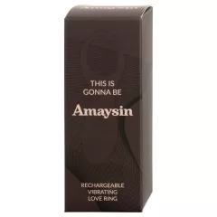   Amaysin - akumulátorový vibračný erekčný krúžok (modrý)