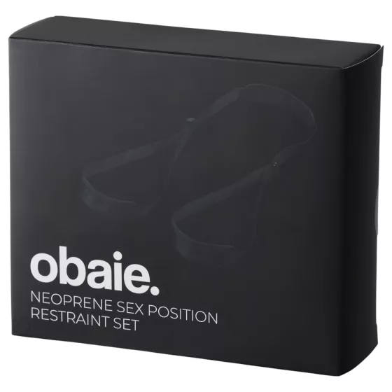 Obaie - neoprénový polohovací popruh (čierny)