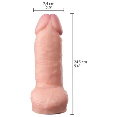   Willie City - hrubý realistický dildo (telovej farby) - 24,5 cm