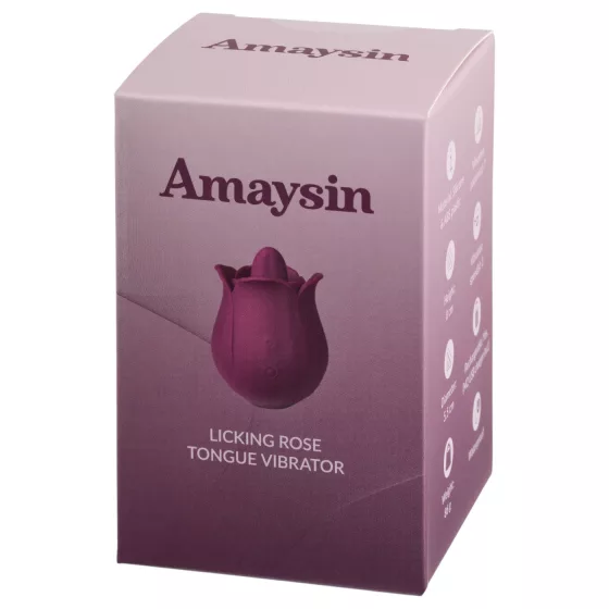 Amaysin - jazýčkový ružový klitorálny vibrátor (fialový)