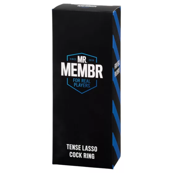 MR.MEMBR Tense - nastaviteľný lasso krúžok na penis (čierny)