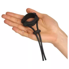   MR.MEMBR Tense - nastaviteľný lasso krúžok na penis (čierny)