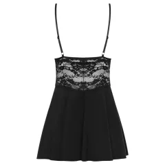 Obsessive - čipkovaný babydoll a tangá (čierne)